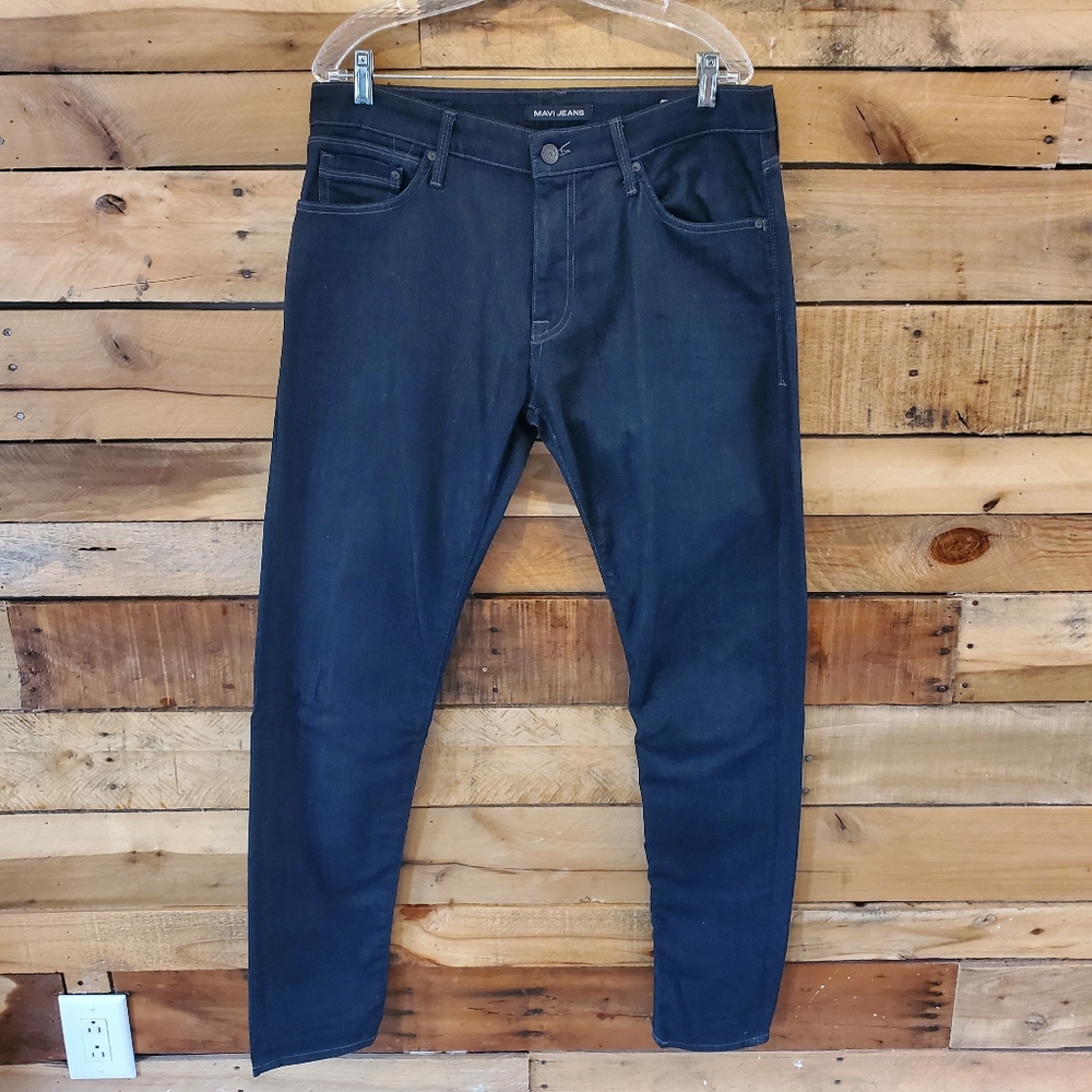 NWOT Men's Mavi James Skinny dark wash jeans in size 34/34